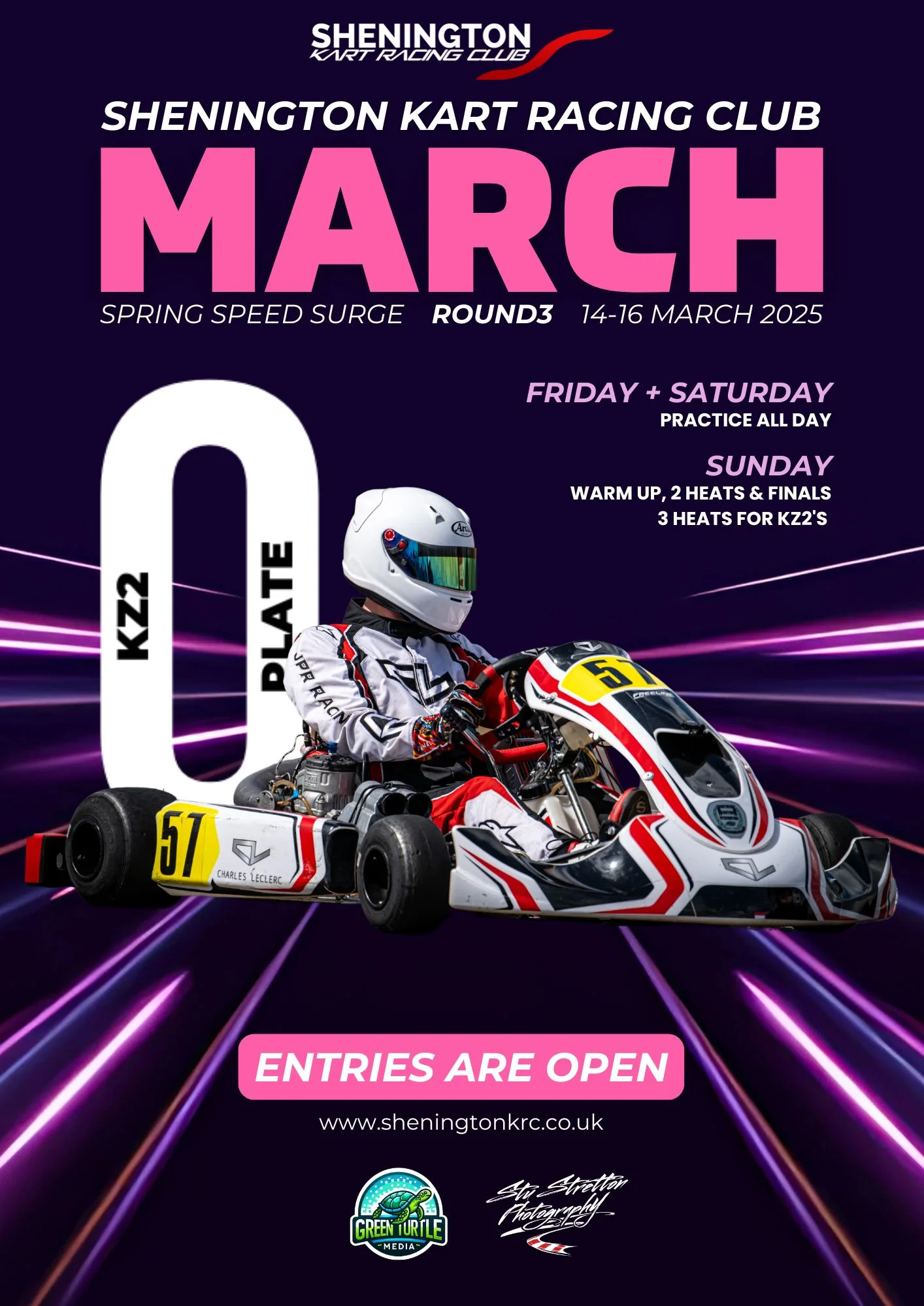 Shenington Kart Racing Club March Spring Speed Surge event poster
