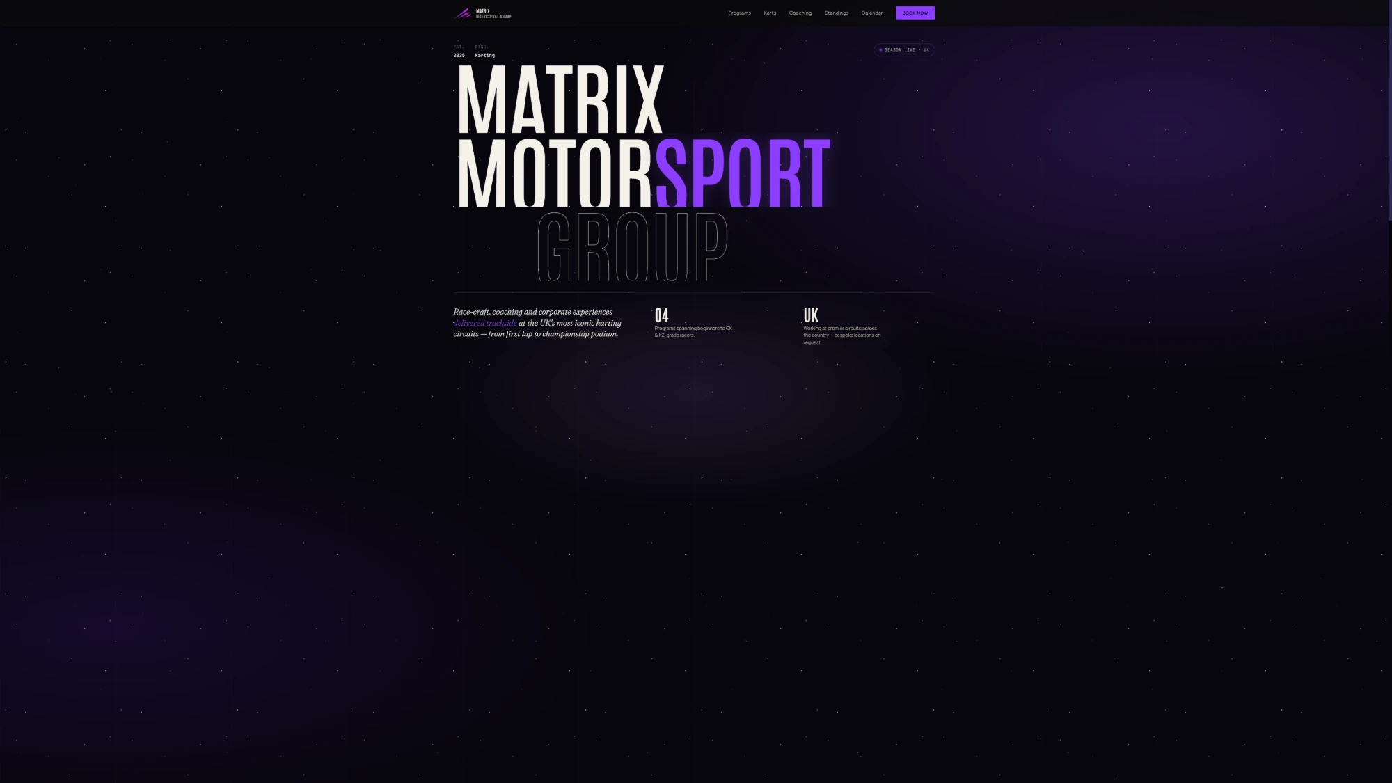 Matrix Motorsport Group website